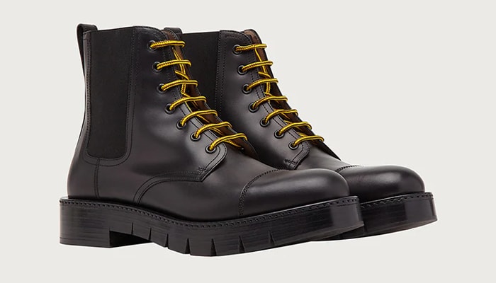 Salvatore Ferragamo Chunky Cap Toe Boot