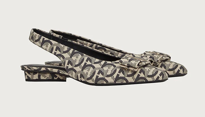 Salvatore Ferragamo Viva Slingback (Gancini woven pattern)